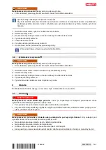 Предварительный просмотр 201 страницы Hilti NPR 019 IE-A22 Original Operating Instructions