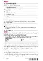 Предварительный просмотр 6 страницы Hilti NURON SBT 4--22 Operating Instructions Manual