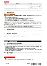 Предварительный просмотр 130 страницы Hilti NURON SJT 6-22 Original Operating Instructions