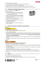 Предварительный просмотр 17 страницы Hilti NURON VC 140-2-22 Original Operating Instructions