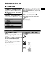 Preview for 4 page of Hilti PM 2-P Operating Instructions Manual