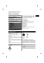 Предварительный просмотр 3 страницы Hilti PMA 31 Operating Instructions Manual