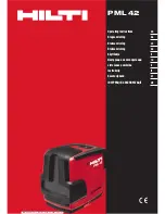 Preview for 1 page of Hilti PML 42 Operating Instruction