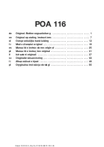 Предварительный просмотр 2 страницы Hilti POA 116 Original Operating Instructions