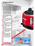 Предварительный просмотр 2 страницы Hilti PR 16 Specification