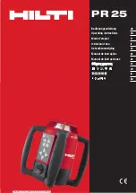 Preview for 1 page of Hilti PR 25 Manual