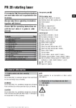 Preview for 6 page of Hilti PR 28 Operating Instructions Manual