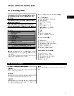 Preview for 17 page of Hilti PR 3 Operating Instructions Manual