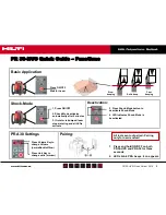 Предварительный просмотр 1 страницы Hilti PR 30-HVS Quick Manual