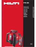 Hilti PR 35 Operating Instructions Manual preview