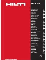 Hilti PRA 22 Original Operating Instructions preview