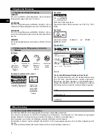 Предварительный просмотр 7 страницы Hilti PRE 38 Operating Instructions Manual