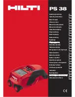 Предварительный просмотр 1 страницы Hilti PS 38 Operating Instructions Manual