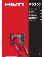 Hilti PS200 Ferroscan Operating Instruction preview