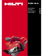 Предварительный просмотр 1 страницы Hilti SCM 18-A Operating Instructions Manual