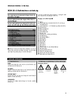 Предварительный просмотр 32 страницы Hilti SCM 22-A Operating Instructions Manual