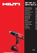 Hilti SF 181-A Operating Instructions Manual предпросмотр