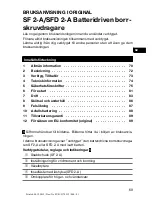 Предварительный просмотр 73 страницы Hilti SF 2-A Operating Instructions Manual