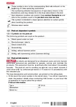 Preview for 8 page of Hilti SF 2H-A Operating Instructions Manual