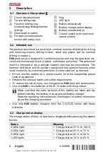 Preview for 14 page of Hilti SF 2H-A Operating Instructions Manual