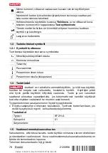 Preview for 84 page of Hilti SF 2H-A Operating Instructions Manual