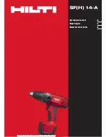 Preview for 1 page of Hilti SF(H) 14-A Operating Instructions Manual