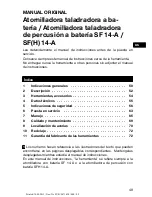 Preview for 53 page of Hilti SF(H) 14-A Operating Instructions Manual