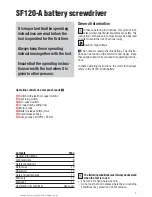 Предварительный просмотр 5 страницы Hilti SF120-A Operating Instructions Manual