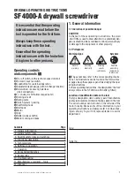 Preview for 7 page of Hilti SF4000-A Operating Instructions Manual