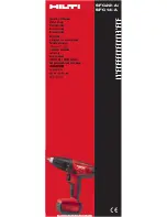 Hilti SFC 14-A Operating Instructions Manual предпросмотр