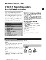 Preview for 4 page of Hilti SFH 181-A Operating Instructions Manual