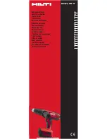 Preview for 1 page of Hilti SFH 22-A Operating Instructions Manual