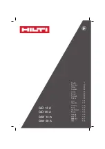 Hilti SID 14-A Original Operating Instructions preview