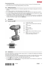 Предварительный просмотр 11 страницы Hilti SIW 22T-A 1/2" Original Operating Instructions