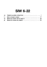 Preview for 4 page of Hilti SIW 6-22 Operating Instructions Manual