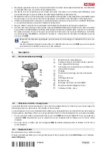 Предварительный просмотр 21 страницы Hilti SIW 8-22 Original Operating Instructions