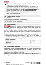 Preview for 6 page of Hilti SL 6-A22 Manual