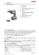 Предварительный просмотр 241 страницы Hilti ST 1800-A22 Original Operating Instructions