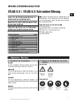 Preview for 4 page of Hilti ST-SG 5.5 Operating Instruction