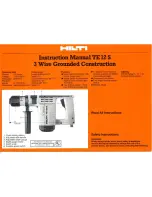 Preview for 1 page of Hilti TE 12-S Instruction Manual