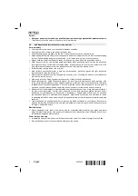 Предварительный просмотр 10 страницы Hilti TE 2-A22 Operating Instructions Manual