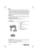 Preview for 20 page of Hilti TE 2-A22 Operating Instructions Manual