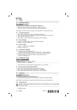 Предварительный просмотр 50 страницы Hilti TE 2-A22 Operating Instructions Manual