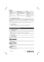 Предварительный просмотр 114 страницы Hilti TE 2-A22 Operating Instructions Manual