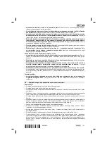 Предварительный просмотр 117 страницы Hilti TE 2-A22 Operating Instructions Manual