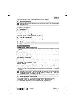 Предварительный просмотр 121 страницы Hilti TE 2-A22 Operating Instructions Manual