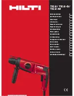 Hilti TE 2-M Operating Instructions Manual preview