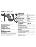 Предварительный просмотр 3 страницы Hilti TE 5-DRS Operating Instructions Manual