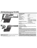 Preview for 5 page of Hilti TE 5-DRS Operating Instructions Manual