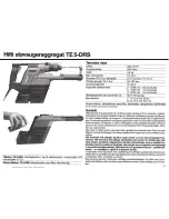 Предварительный просмотр 41 страницы Hilti TE 5-DRS Operating Instructions Manual